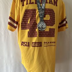 2026 pat Tillman 22nd annual 4.2 run shirt and completion medal