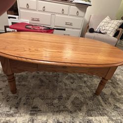 Oval Shaped Coffee Table 