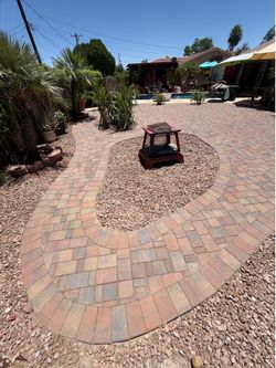 Pavers turf gravel