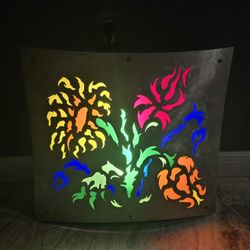 Light Up Hanging Metal Art