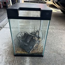 aquarium + filter + misc