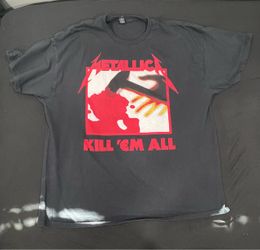 XXL Metallica Men's Kill 'Em All Tracks (Back Print) T-Shirt