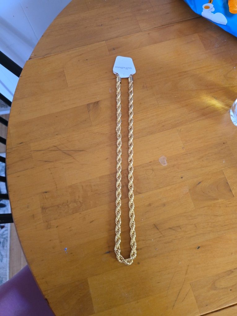 Gold Stainless Steel Chain