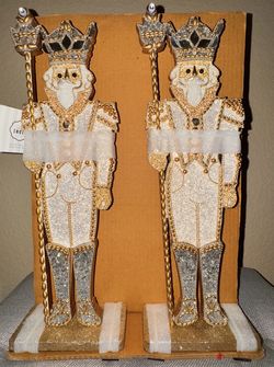 Decorative nutcrackers, 18”, set of 2