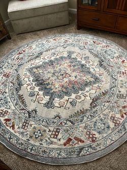 79” round rug