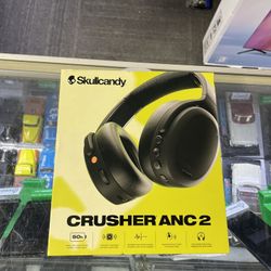 Skullcandy - Crusher ANC 2 Over-the-Ear Noise Canceling Wireless Headphones - Black