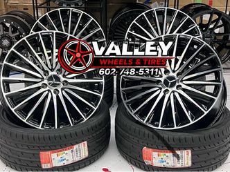 19x8.5 9.5 rear  Benz  Mercedes AMG wheel Blk machined  -112mm —-$795 wheel exchange