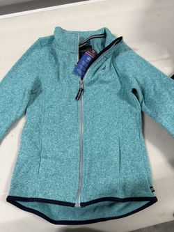 Nautica Little Girls Teal Sweater