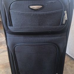 Large Sized 2 Wheeled Suitcase Soft Sided Travel Luggage 