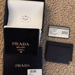 Prada Embellished Velvet Wallet