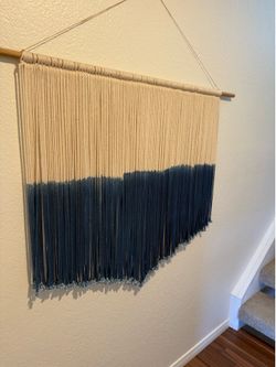 Handmaid macrame fiber art