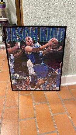 Jason Kidd Dallas Mavericks Signed Poster