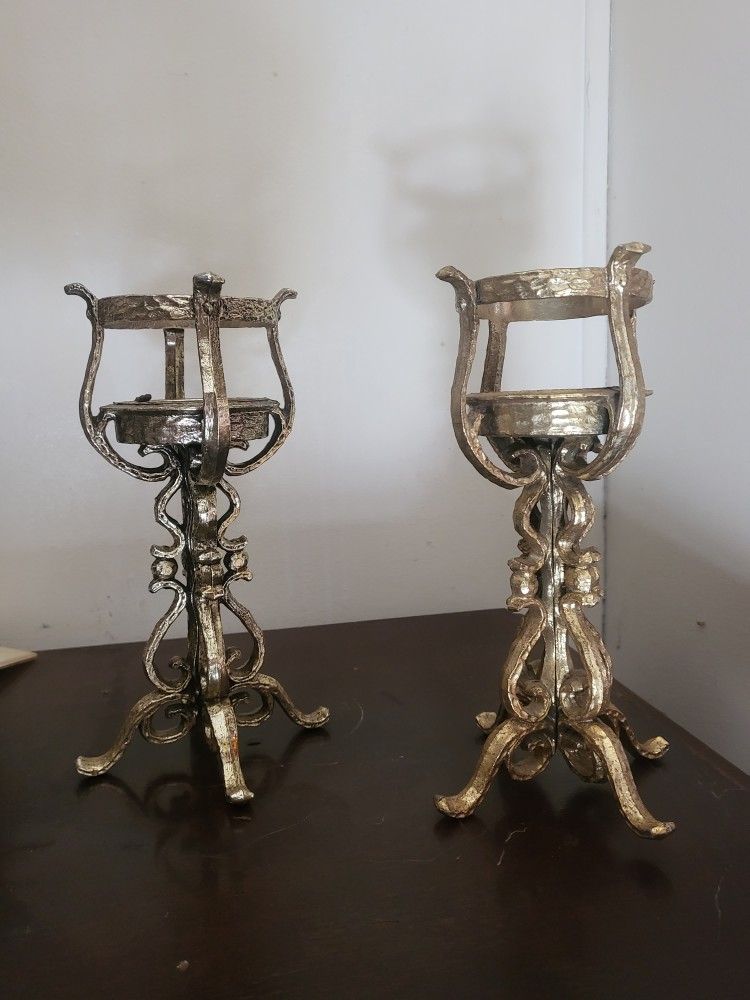 Cast Iron Candle Holders