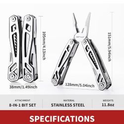Multitool with Pocket Knife