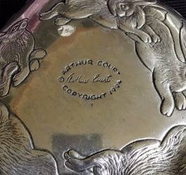 Pewter~Easter~Serving Tray~Platter