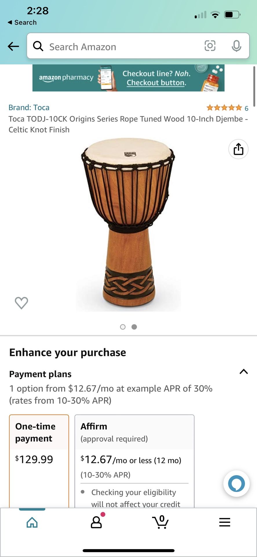 Toca Hand Percussion Drum
