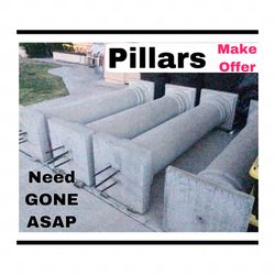 Pillars for Sale   ANY REASONABLE OFFER WILL  BE ACCEPTED....NEED GONE ASAP 