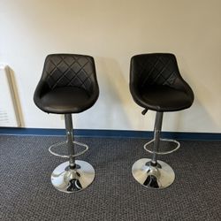 Matching Adjustable Bar Stools 