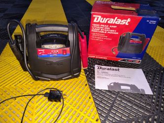 Duralast 1,200 Amps Lithium Portable Battery Jump Starter and Compressor DL-1200AC