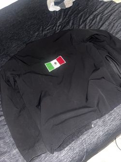 Black Jacket with Mexico Flag Patch