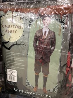Lord gravestone Halloween costume for adults
