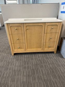 48” Bathroom Vanity In Wood Color 