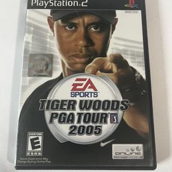 Tiger Woods PGA Tour 2005 (Sony PlayStation 2, 2004) PS2 Complete with Manual