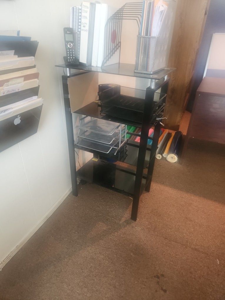 Office Stationary Shelf Glass