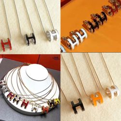 H Necklace & Earrings