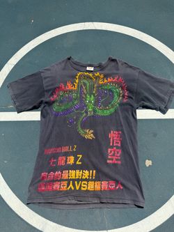Vintage 90s Dragon Ball X Goku x Shenron All over Print Shirt