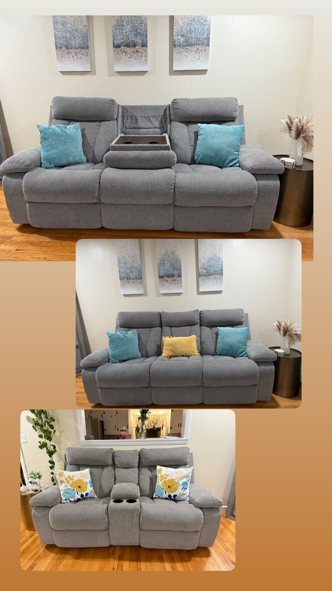 Recliner Sofa Set