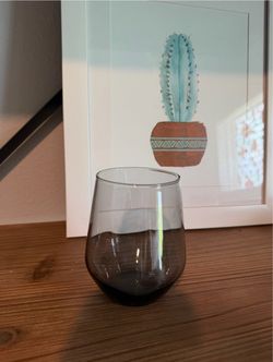 Smoked Gray Stemless Wine Glass