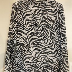 A see-through blouse