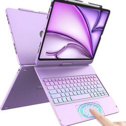 HOTLIFE Keyboard Case for iPad Air 13 inch 2024