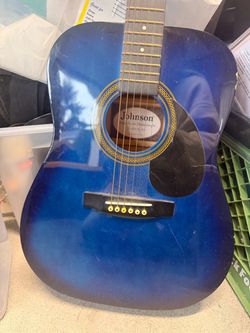 Johnson ¾-Size Blue Acoustic Guitar – $30 OBO