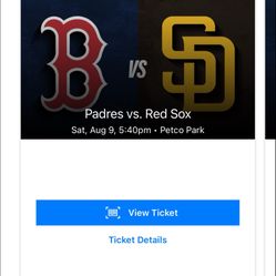 Padres Vs. Red Sox 