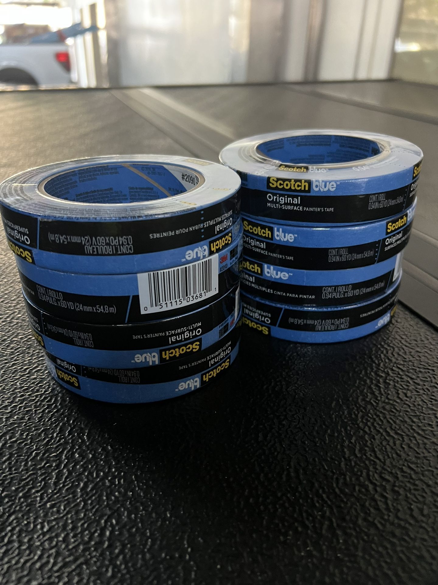 8 Rolls Of 1in Blue Tape 