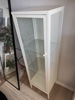 IKEA BAGGEBO White Glass Door Cabinet