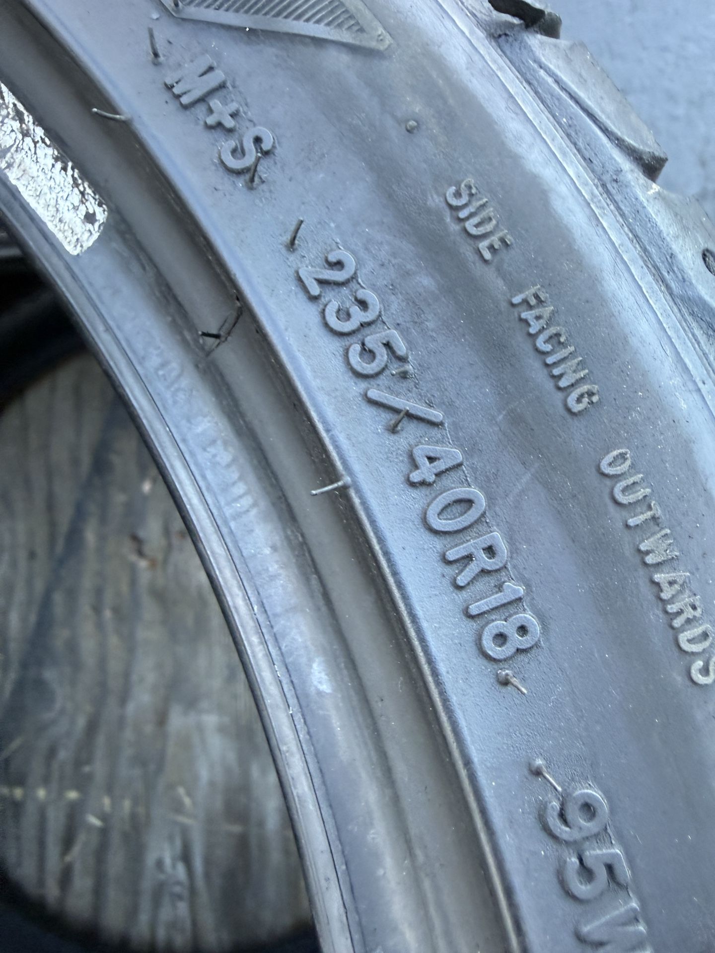 235/40/18 Goodyear (2 Tires) $125.00 Both 