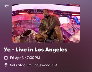 KANYE TICKETS 4/3