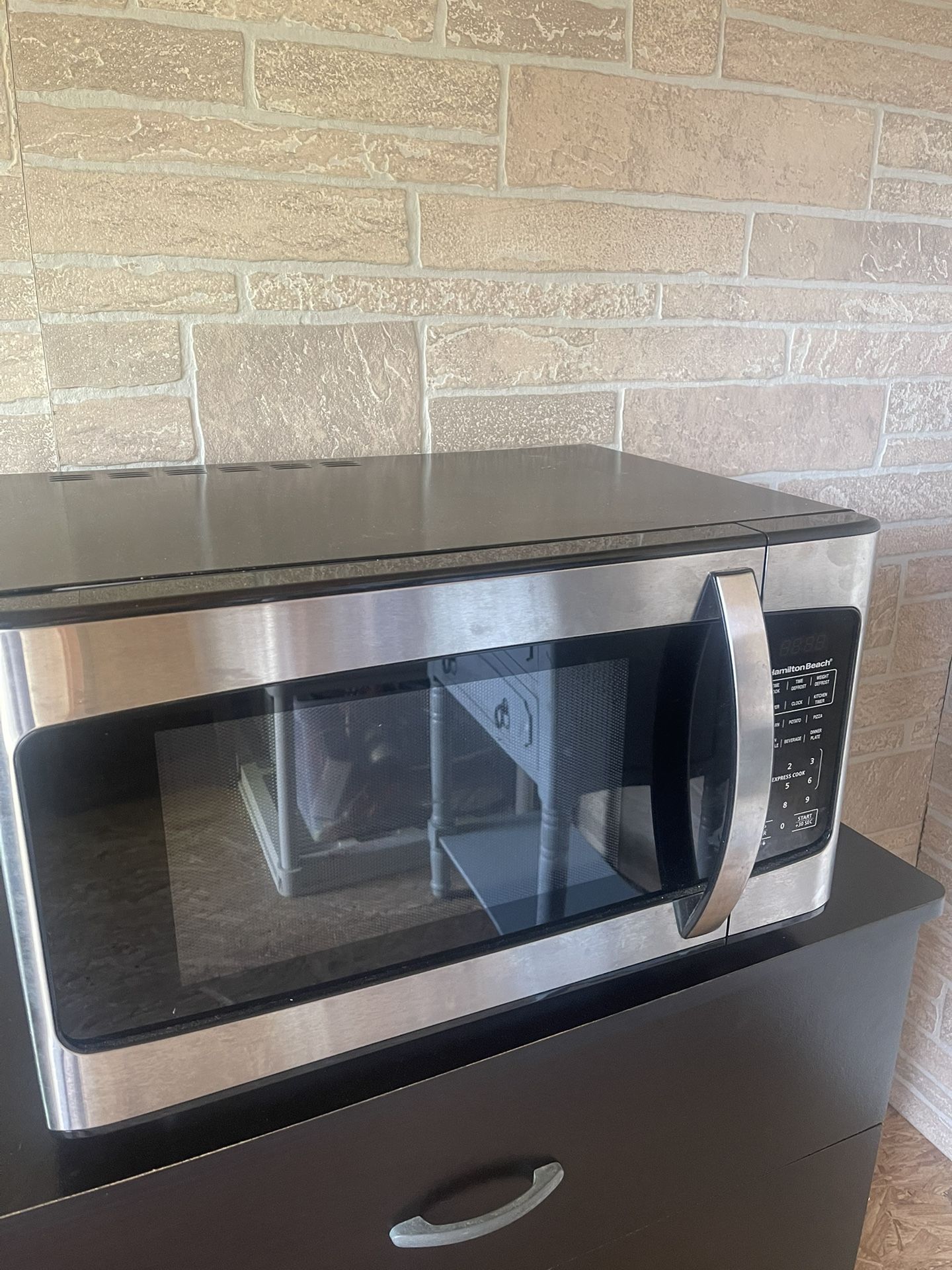 Hamilton beach stainless steel microwave