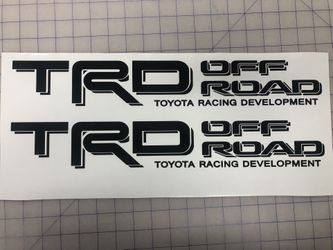 TRD Off-Road Decals For Toyota Tundra Tacoma Bedside Vinyl Black Gloss Or Matte