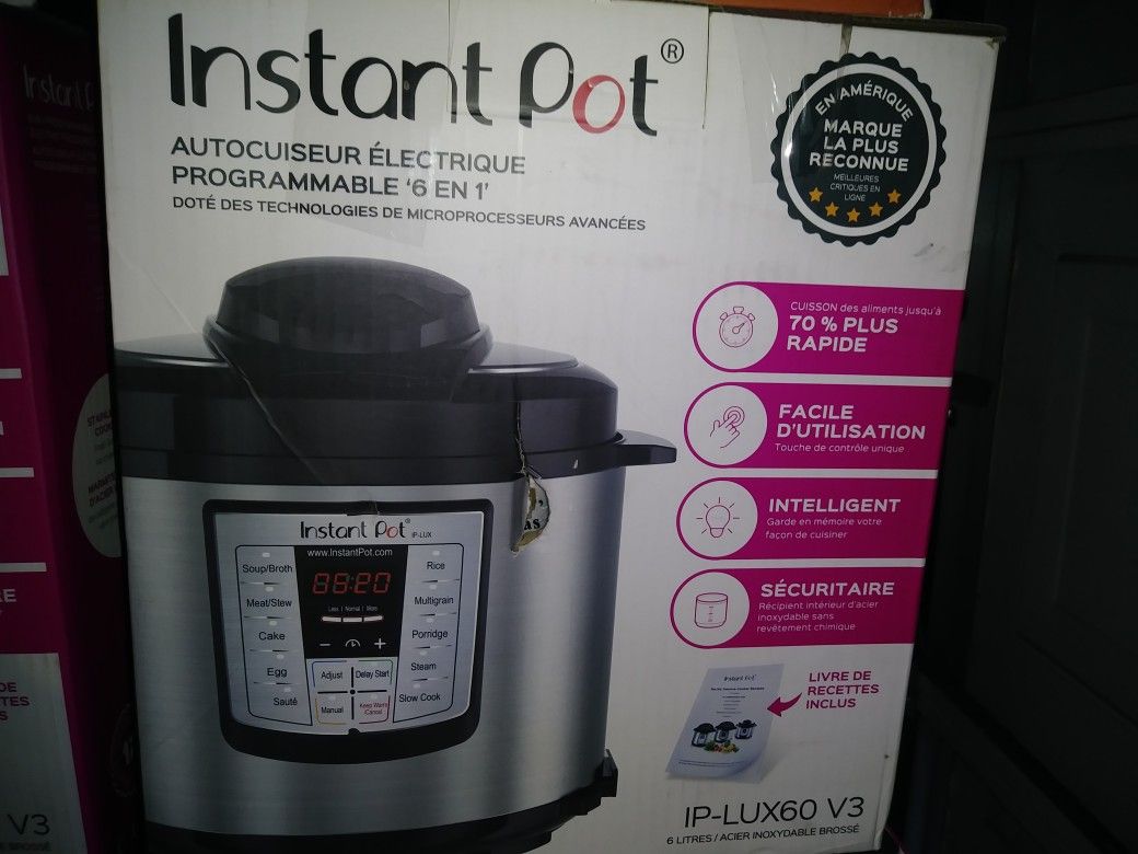 Instant pot de 6 in 1