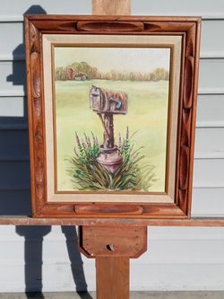 Oil Painting Mailbox