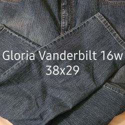 Gloria Vanderbilt Amanda 16W , 38x29, 5 pkt, 74% cot, 25%poly, 1% span. East, west, north  Egypt