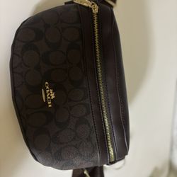 Coach Belt Bag / Crossbody – Brown Signature Print
