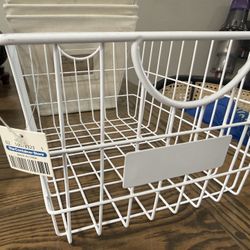 White Wire Basket - Container Store 