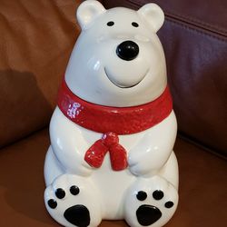 Polar Bear Cookie Jar