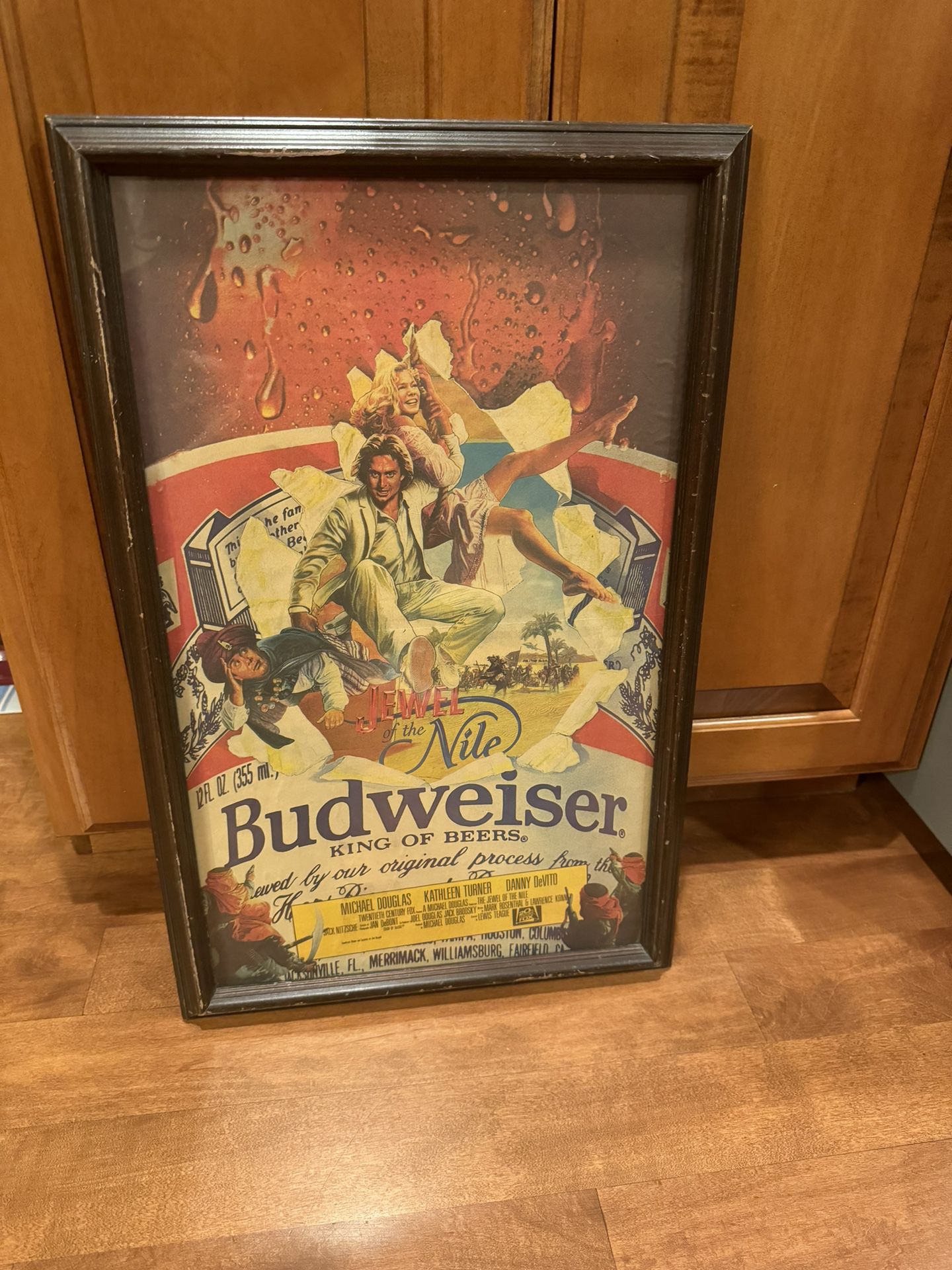Vintage Budweiser Poster Framed Picture Shipping Available 