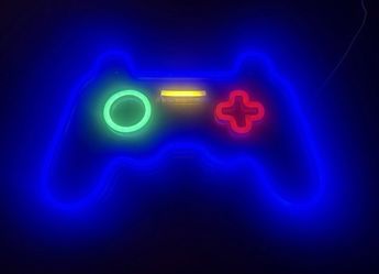 Gaming Controller Neon LED Wall Sign